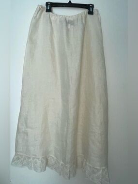 Willis & Geiger Irish Linen & Lace Petticoat